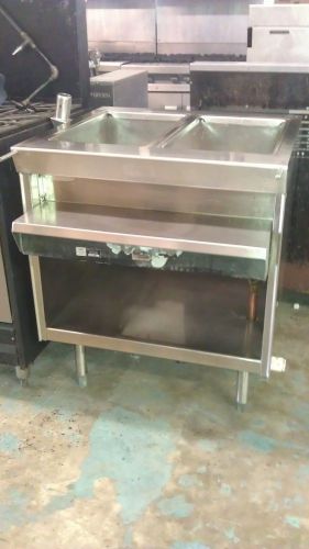 Gas 2 Well Stainless Steel Steam Table Warmer