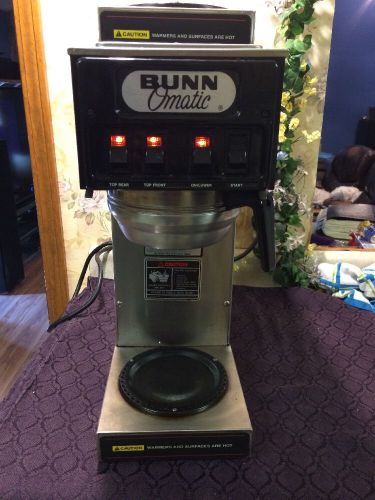 &#034;BUNN-O-MATIC&#034; COMMERCIAL HEAVY DUTY S.S. AUTOMATIC COFFEE BREWER, W/ 3 WARMERS