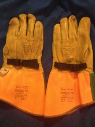Kunz leather glove protectors size 9 rubber glove protectors for sale
