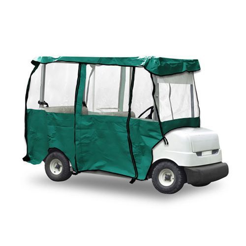 Pyle pcvge37 protective cover for golf cart up to 241 cm (olive color) 4 pass. for sale