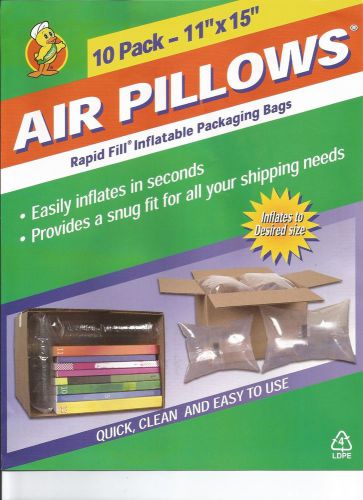 10 pack 11&#034;x15&#034; Rapid Fill Inflatable Air Pillow Bags Quick &amp; Easy + Free Ship