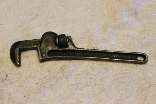 Ridgid 10&#034; Vintage Pipe Wrench Heavy Duty USA Plumbing Ridge Tool Company