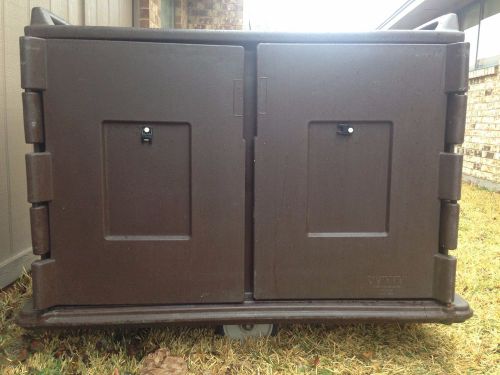 Cambro food carrier double door on casters for sale