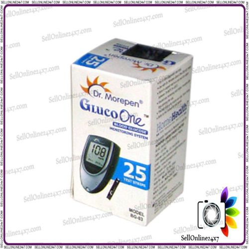Dr. morepen bg03 gluco one blood glucose test strips 25 pcs for sale