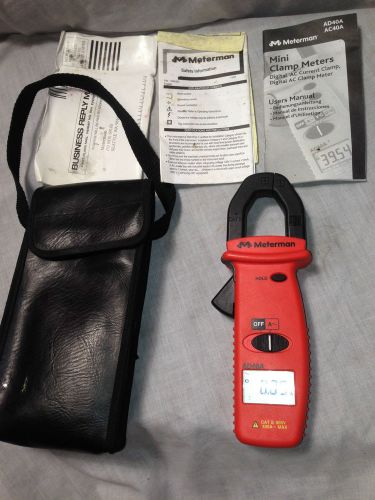 Wavetek Meterman AD40A Electrical Tester Mini Clamp Meter w/ Case
