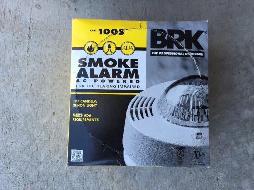 BRK 100S SMOKE ALARM FOR THE HEARING IMPAIRED *Fast Free Shipping*