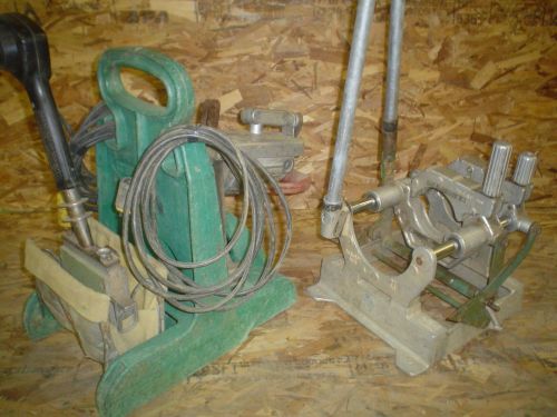 McElroy Pitbull #14 Pipe Fusion Machine Facer Iron &amp; Stand