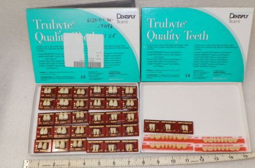 38 pc porcelain tooth assortment prosthetics dentsply trubyte   usa~ (br1) for sale