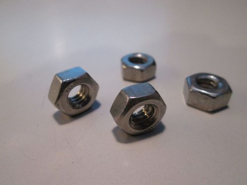 1/4&#034;-20 18-8 STAINLESS STEEL HEX NUT 100 PCS.
