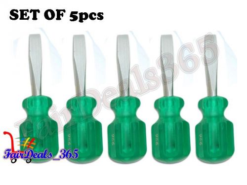 LOT OF 5 PCS STUBBY SCREW DRIVER BLADE SIZE 50, OVER ALL LENGTH 100MM HI-QUALITY