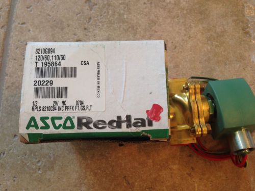Red Hat Asco Solenoid valve NIB 8210G094  120vAC