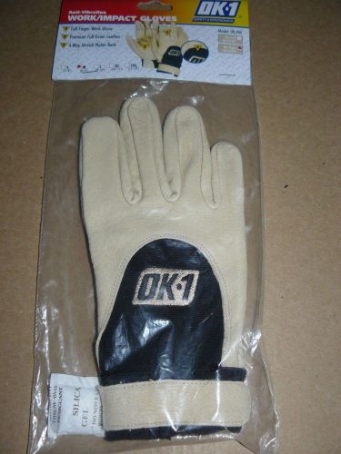 NEW OK-1 Anti-Vibration MEDIUM Full Finger Right Hand Impact Glove (RIGHT GLOVE)