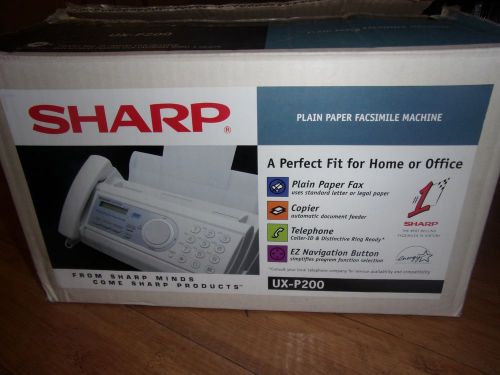 SHARP PLAIN PAPER FAX MACHINE UX-P200 NEW IN OPENED BOX