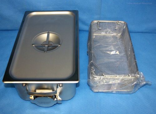 Flash-guard flash sterilization container w/ stainless steel basket fg16-s new for sale