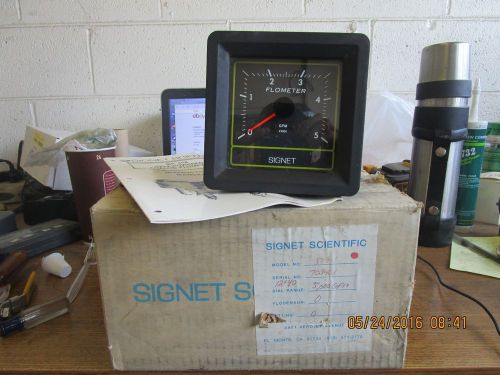 NEW SIGNET SCIENTIFIC FLOW METER 5000 GPM MK509-1