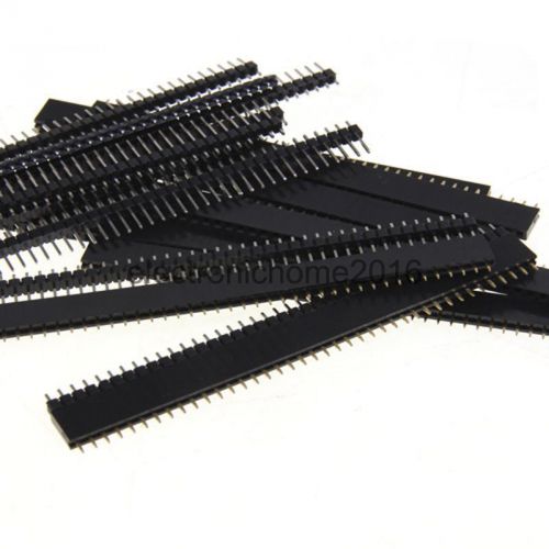 10 sets of single row male and female 40 pin header strip 2.54mm for pcb for sale