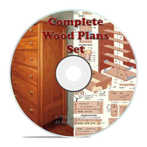 All our wood plans, complete set, workshop, hobby dvd, learn how to build for sale