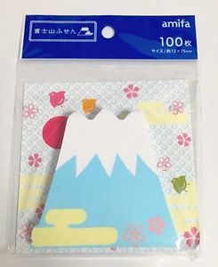 DAISO JAPAN Post-it Sticky notes &#034;Mt. Fuji&#034; from Japan