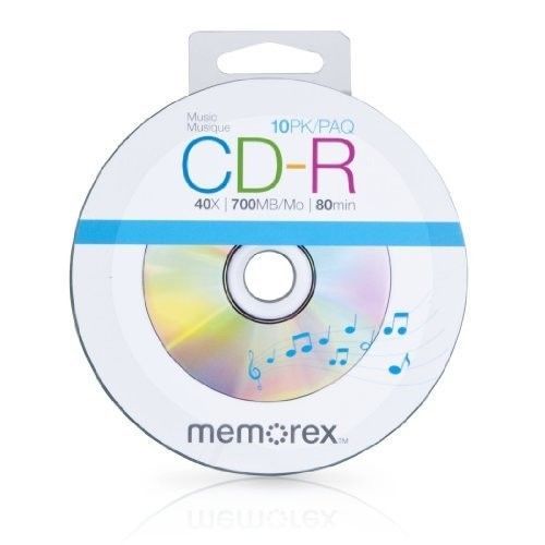 Memorex 99055 40x 700MB 80 Min Music CD-R Discs, 10 Pack, 200PCS/CS