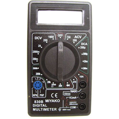 Digital Mini Multimeter with Buzzer Tester Volts, Ohms, Amps, Transistor &amp; Diode