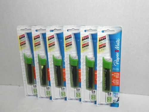 6 Packs Paper Mate 0.9 mm #2 HB Pencil Lead Refills 35 Leads Per Pack New