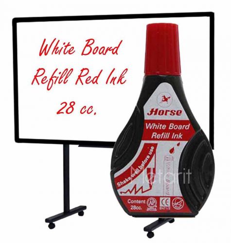 Refill WHITE BOARD INK RED 28 cc. For Whiteboard Pen Marker ROT Tinte No Toxic