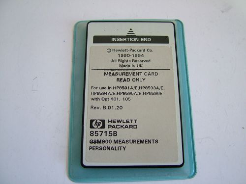 HP 85715B GSM900 Measurments Personality Card INV2