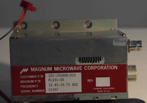 Harris Urbanet 10 Microwave Oscillator, Magnum Microwave Corporation 10.4970Ghz