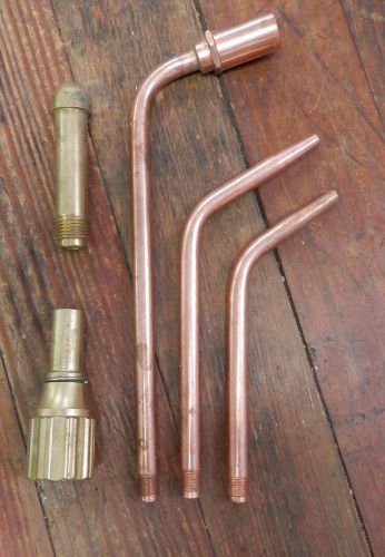 Lot -  copper / brass - torch tips - harris? - oxy acetylene for sale