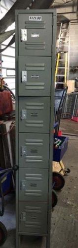 Global six tier 6 door assembled gray locker for sale