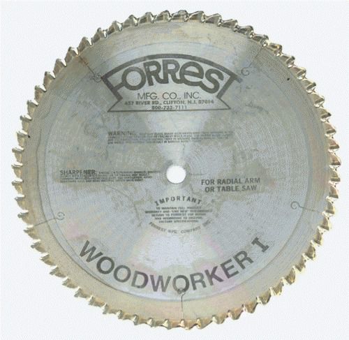 Forrest ww12607125g woodworker i  12-inch 60 tooth 1-inch arbor 1/8-inch kerf for sale