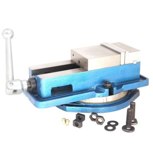 HFS (Tm) 4&#034; Milling Machine Lockdown Vise - 360 Degree Swiveling Base - Harde...