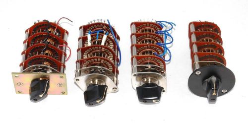 LOT OF 4 PCS ROTARY SWITCHES 4 DECK