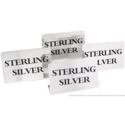 4 Display Signs Sterling Silver Showcase Jewelry