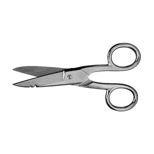 Wiss 175E5. 5&#034; Electrician Scissors with Serrations Along Entire Bottom Blade