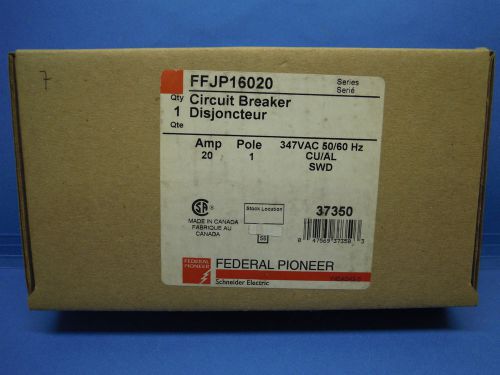 Federal Pioneer FFJP16020 347V 20AMP circuit breaker - brand new