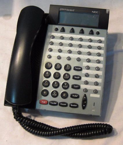 NEC Dterm Series E Office Desk 32 Button Phone Telephone DTP-32D-1 (BK) TEL