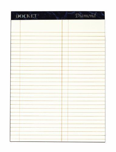 Tops TOPS Docket Diamond 100% Recycled Premium Stationery Tablet, 8-1/2 x 11-3/4