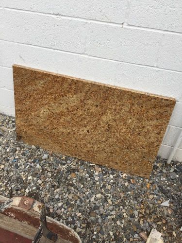 25 1/2&#034; X 43 1/2&#034; Pc Of Granite Finished Front &amp; Left Edge