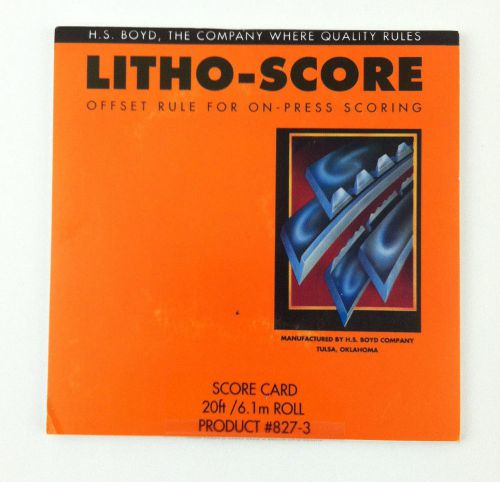 HS BOYD Litho Score offset rule 20 feet 6.1m Roll #827-3