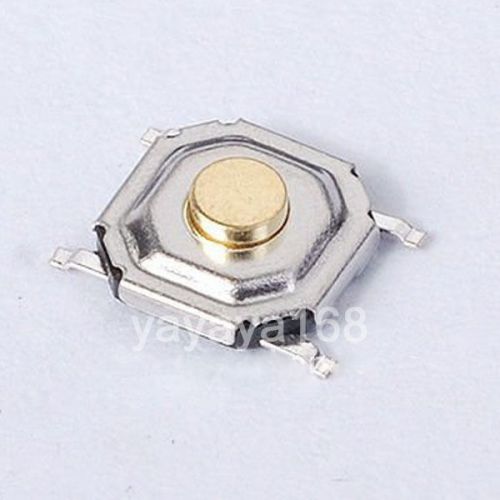 100pcs SMT Tact Switch 5x5x1.5mm Pushbutton Tactile Switches SPST-NO Copper RoHS