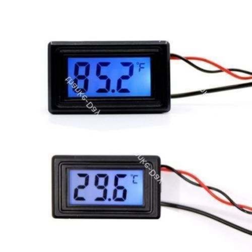 Digital thermometer temperature meter fahrenheit centigrade tester 12v 24v car for sale