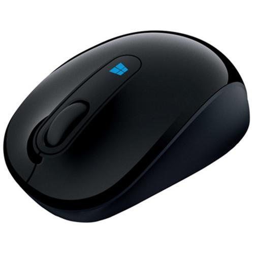 Microsoft Sculpt Mobile Mouse - BlueTrack - Wireless - Radio Frequency - Flame R