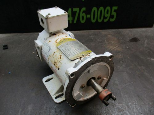 Baldor .25hp direct current dc motor cat#cdrwd3310 1750:rpm 56c:fr 90v used for sale