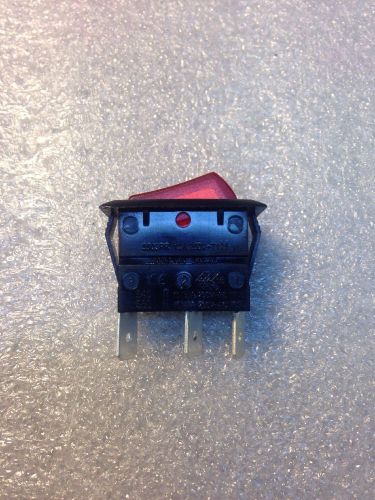 Arcolectric Switches RED C5503arbr3 SPST Rocker Switch 15A, 250 VAC