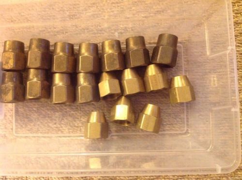 Mixed Lot Of 18) 3/4 flare nuts