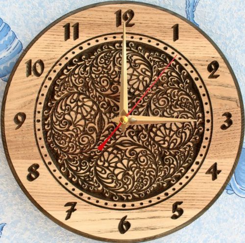 STL file of New Wall Clock #11 3d or engrave - Model for CNC Router Machine