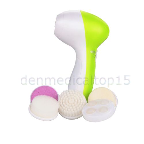 5 In 1 Electric Facial Cleaner Face Unisex Brush Massager Scrubber Deep Clean