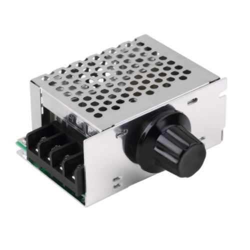 New AC 220V 4000W SCR Voltage Regulator Speed Controller Dimmer Thermostat