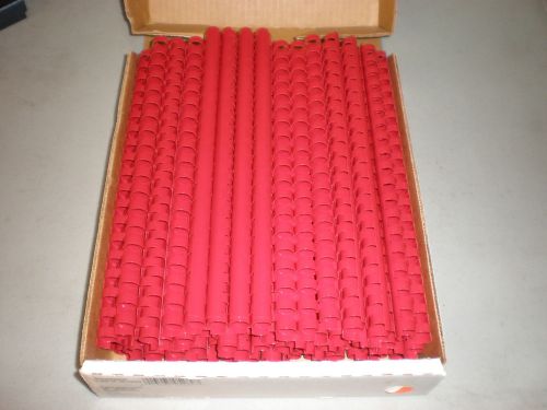 100 -Ibico Red Plastic 1/2&#034; Binding Combs.